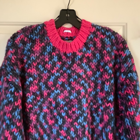 MOTHER The Bell Sleeve Pullover Sweater Alpaca Wool Multi Colored SZ M - Picture 2 of 14